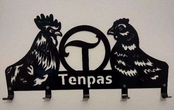 Metal Wood Decor & More Tenpas Chicken Hooks - Quirky and Functional Art in Western Wisconsin